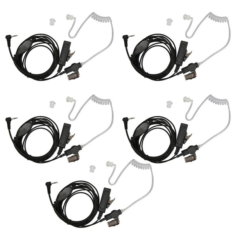 2.5mm Acoustic Tube Earpiece Single Pin PTT Button Walkie Talkie