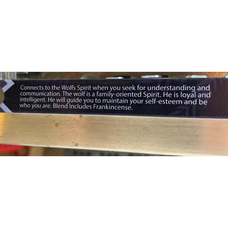 Wolf Spirit (Frankincense) Incense Sticks by Native Spirits NEW -