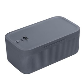 Caja de seguridad pequeña con cerradura de 23,5 x 12,7 x 9,1 cm, para teléfono de medicina para el hogar (azul marino)