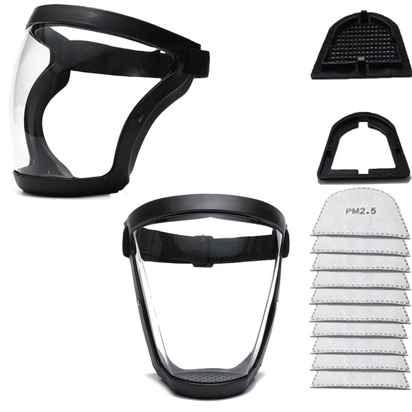 Fracavi Plastic Full Face Shield Full Protective Equipment with for