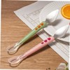 Zerodeko 2 Piezas Raspador Cuchara de Silicona para Bebes Cuchara