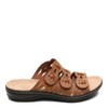 Clarks womens Leisa Faye Sandal, Tan Leather, 8.5 US