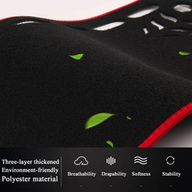 XYHGM Custom Dash Cover Fit for Dodge Challenger 2015-2023 Non-Slip Interior Decoration Sunshade Glare UV Rays Protector Dashboard Mat Carpet Accessories (Black Edge)