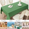 Veblandy Rectangle Tablecloth Waterproof 60x120 inch Linen Textured Table Cloth
