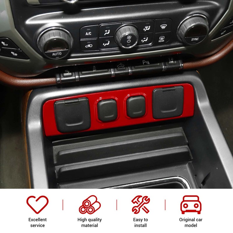 PDKLIN for Silverado USB Port Panel Trim Cover for Chevy