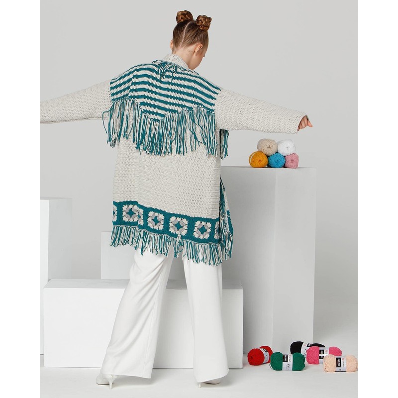 Yarn Art Hilo Jeans Plus, 55% algodón, 45% poliacrílico, 100