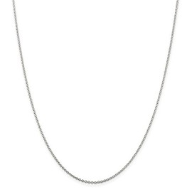 Solid 925 Sterling Silver 1.5mm Cable Chain Necklace 26"