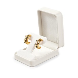 Papten Premium T-Earring Gift Box with Velvet Lining and Leather for Earrings Storage Dispiay Engagement Wedding Anniversary Birthday Gift（beige）