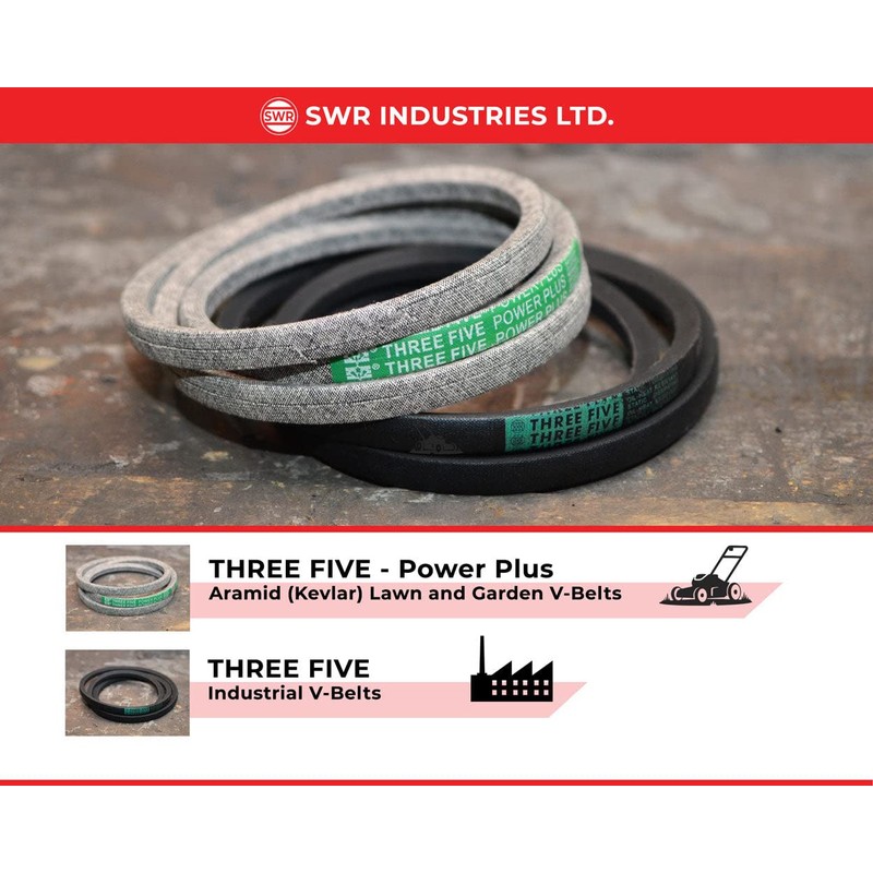 THREE FIVE - A131 V Belt, 1/2" x 133" OC,