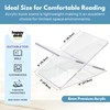 HappyDesk Clear Acrylic Book Stands - Cross Frame Acrylic Book