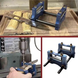 Jantz Perpendicular Drilling Fixture - DRILL EASY STRAIGHT HOLES Knife Makers Vise