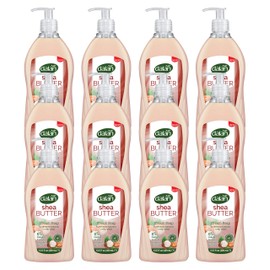 Dalan Shea Butter Cream Ultra Moisturizing Liquid Hand Soap for Normal and Dry Hands Fresh Clean and Soft Feeling (13.5 Fl Oz / 400 mL (Pack of 12))