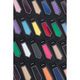 KissTies Teens Tie Black Satin Necktie For Teenager Boys Ties 2.2''×53''