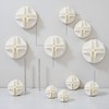 20 Pcs White Plastic Wire Cube Connectors Wire Grid Cube