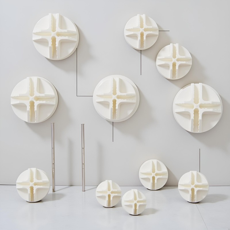 20 Pcs White Plastic Wire Cube Connectors Wire Grid Cube
