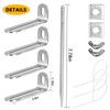 2 Pack Rainwater Downspout Bracket Downspout Adapters Heavy Duty Galvanized