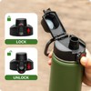 Spout Lid | Automatic Chug Lid Wide Mouth Top Lid,Convenient
