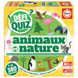 Educa - Defi Quiz - Animals and Nature. Family Game for Children, Recommended from 6 Years (18157)