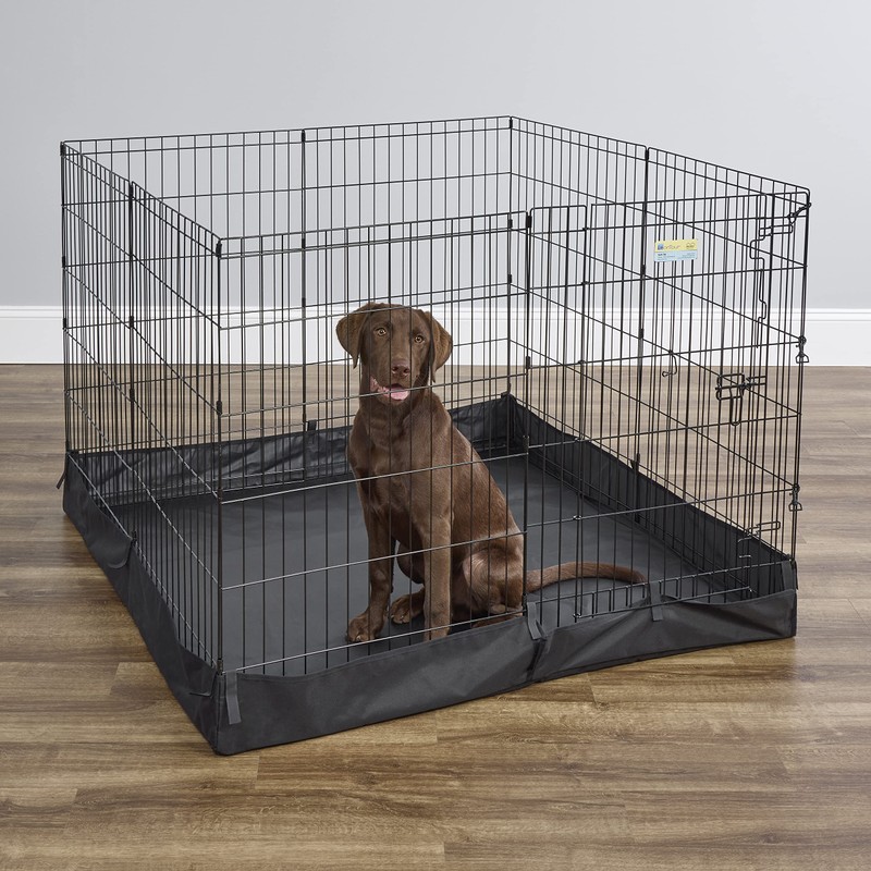 MidWest Homes for Pets Square Exercise Pen Fabric Mesh Bottom