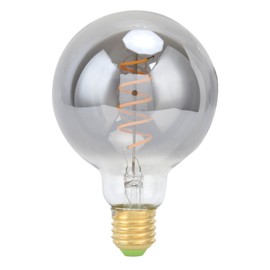 G95 Dimmable LED Filament Lamp E27 Vintage Bulb Decorative Light 4W  Warm Light Electroplating Gray