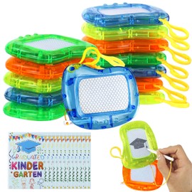 fethwoin 2025 Kindergarten Graduation Gifts for Boys Girls, 12 Sets Congrats Grad Magnetic Drawing Boards with Cards Bulk, Writing Boards Gifts for Kindergarten Graduation School Class Party Favors