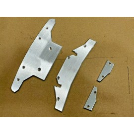 MR 4pcs Aluminum Side Skid Plate Chassis For Arrma Infraction 6S BLX Silver