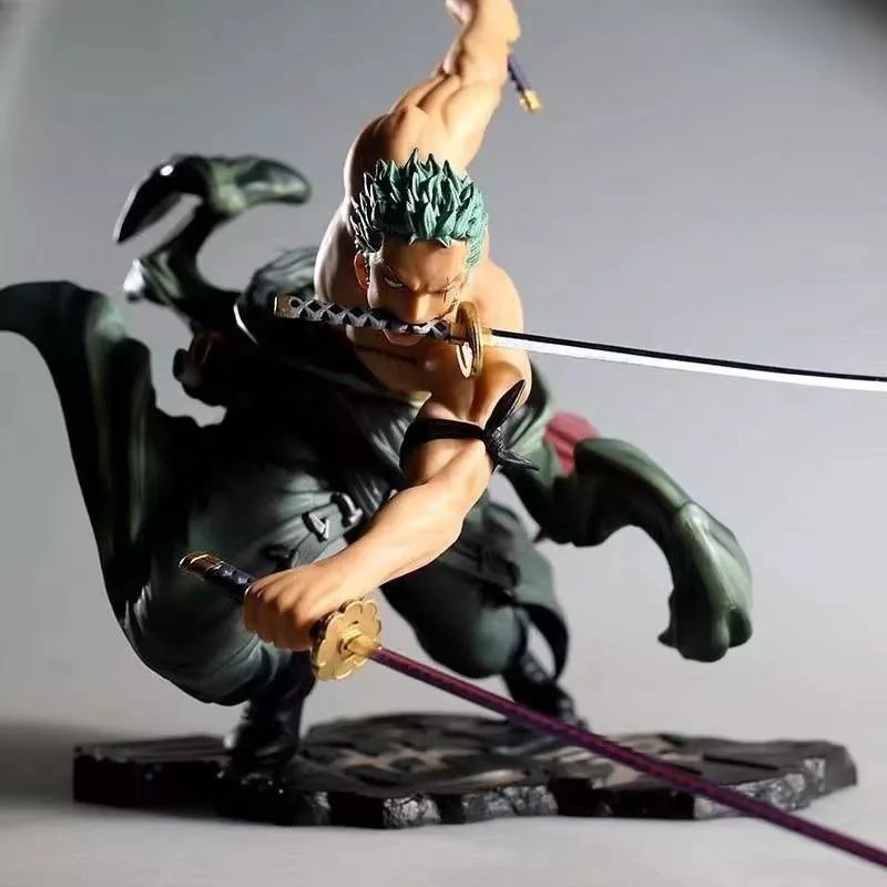 Pmarket Figura Colección Zoro Roronoa De One Piece En Pedestal