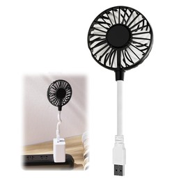 JetWave USB Fan, Portable Mini Fan, For Car, Tabletop, 7 Blades, Silent Design, Powerful Blower, Cooling, Air Circulation, Heatstroke Prevention, USB Powered, Lightweight, Compact, LED Light, LED