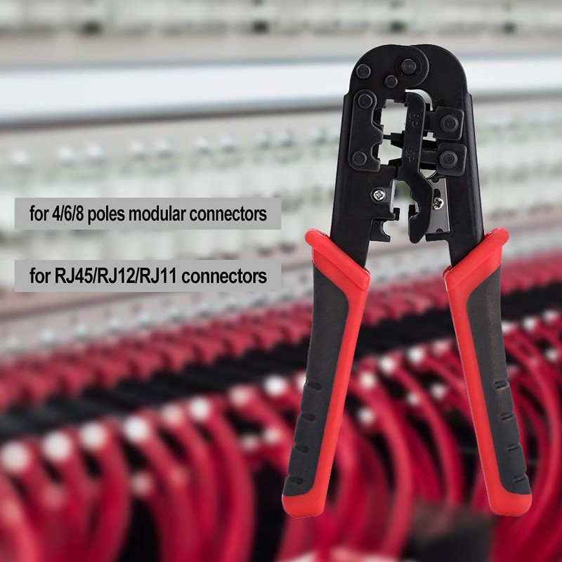 Richer-R Wire Crimper, Cable de red Herramienta de crimpado de