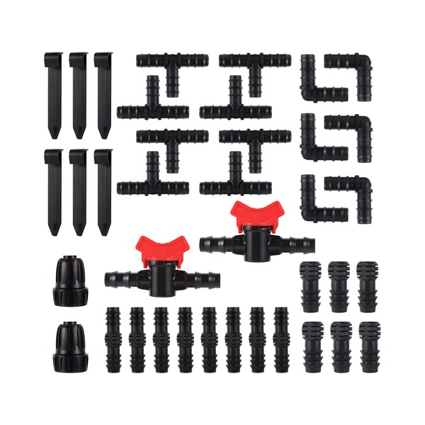 FOGWOWO Irrigation Connection Kit Hose Connector Garden Hose Connector Barb