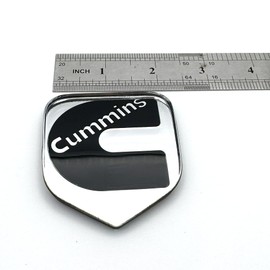 1Pc Compatible with 2nd Gen 94-02 Front Grille Head Cummin Emblem 3D Badge NamePlate (Chrome Black)