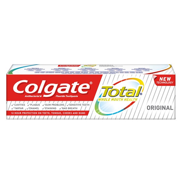 Colgate Total Original 75ml Fluoride Toothpase with Antibacterial Action