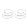 HARFINGTON 2pcs Film Flexible Ruler 40cm 0.1mm Scale with R