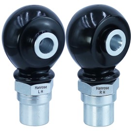 1.25" Heim Joint Rod End Kit, 1 1/4" Heim Joints Panhard Rod End Kit for Traction Bars Tie Rod kit LH and RH Thread Steering Joints with Spacer Tube Adapters Jam Nuts Rubber Seals