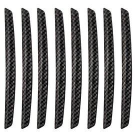 Pack of 8 Carbon Fibre Pattern Car Door Edge Stickers, Car Door Edge Protector, Garage Wall Protection, Car Door Edge Protector