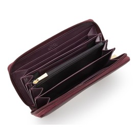 L.CREDI Olga Wallet L, Dark Plum, Dark Plum, Classic