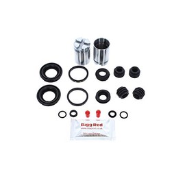Bigg Red - Brake Caliper Repair Seal Kit & Pistons - Compatible with Rover 25 & 45 1999-2005, Rover 200, 400 1989-2000, Rover 200 Series 1989-2000, Rover 400 Series 1990-2000 - Rear