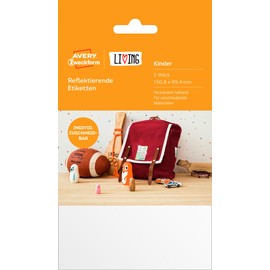 Avery Zweckform 62037 Living Reflective Labels 101 MM x 152 MM, Silver
