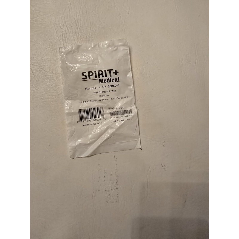 Spirit Medical Lot of 5 Packs (2 Per Pack) Spirit