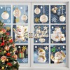 Christmas Decorations 110 Pcs Christmas Window Stickers Glass Double Sided