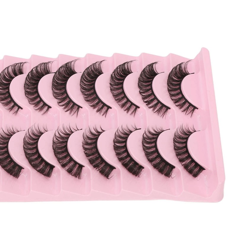 Pestañas Postizas, 10 Pares, Reutilizables, Suaves, 3D, Multicapa, Pestañas Postizas,