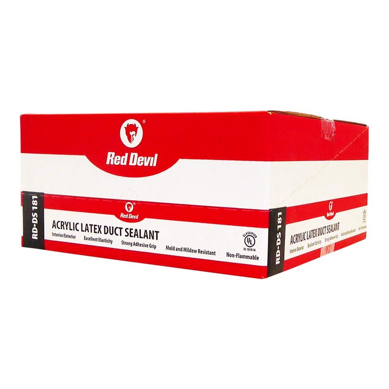 Red Devil 0841DS4 RD-DS 181 Acrylic Latex Duct Sealant, 1/2