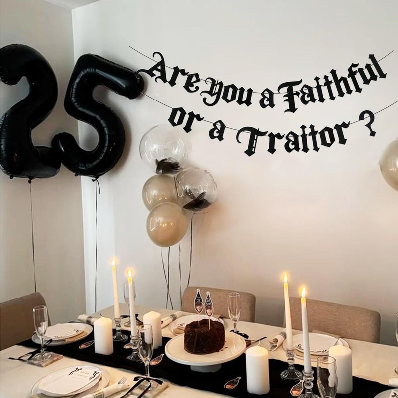 Are You a Faithful or a Traitor Birthday Party Banner