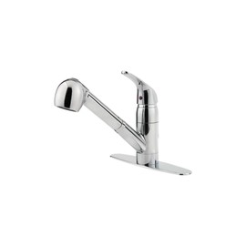 Pfister G13310CC Pfirst Series 1-Handle Pull-Out Kitchen Faucet in Polished Chrome, Water-Efficient Model