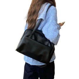 Hillrill Tote Bag, Large Capacity, Shoulder Bag, Women's, Popular, Bag, Sukuba, Commute, Freestanding, Synthetic Leather, Bag with Zipper, Convenient Storage, Lightweight, Stylish, For Work, College