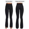 Sunzel No Front Seam Flare Leggings for Women with Pockets