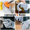 FORTEM Cut Resistant Work Gloves, 4 Gloves, Level 5 Protection,