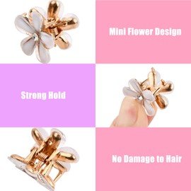 Pack of 20 Flower Hair Clips, Cute Mini Hair Spirals Clip, Small, Flower Hair Clip, Non-Slip Flower Hair Clips, Decorative Hair Accessories for Everyday Party, Wedding and Beach Party, Pool, Holiday