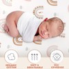 4 Pcs Baby Bassinet Sheets Soft Fitted for Baby Boys
