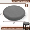 BUYUE Memory Foam Seat Cushion, Dia 13" Soft Velvet Round
